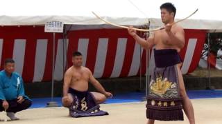 2015/10/08 長崎くんち 西古川町 櫓太鼓 弓取り式