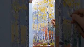 신재흥~자작나무 숲(Birch Forest)그리기 /Oil Painting. 2025 #landscape oil Painting  #미술강의 #자작나무 #풍경화