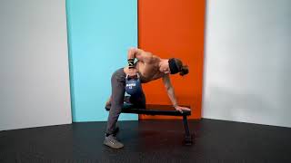 Single Arm KB Bench Row