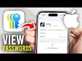 How To View Saved Passwords On iPhone - Full Guide