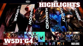 (Highlights) Excel vs Mad Lions | Week 5 Day 1 S10 LEC Summer 2020 | XL vs MAD W5D1