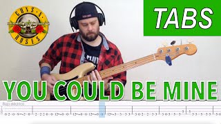 You Could Be Mine bass tabs - Guns 'N Roses