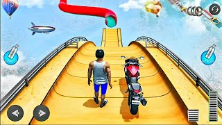 Mega Ramp Bike Stunts Game 2021 - Bike Wala Game - 3D Bike Games - Android Games #ShortsVideo