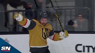 Golden Knights' Mark Stone Gets 600th Career Point On Beautiful Feed By Jack Eichel