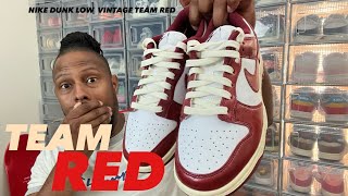 TOP 3 on my LIST!!! Nike Dunk Low Vintage Team Red |REVIEW|