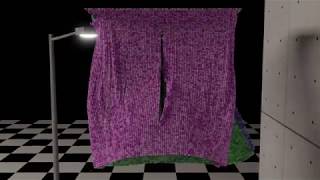 Single Projectile vs 5 Layers Molecular Cloth Slow Motion - Blender3D