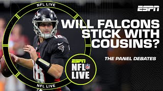 Kirk Cousins making ‘rookie mistakes’? Would Falcons be better off with Penix Jr.? | NFL Live