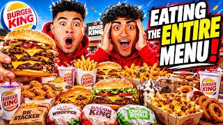 Ordering The ENTIRE BURGER KING MENU!