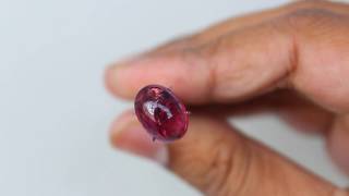 7.05 Cts. Beautiful Natural Deep Pink Tourmaline Oval Cabochon 14x10.3 mm