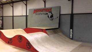 Revolution Skatepark - Tim Prescott lands his first backflip