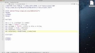 JavaScript - 05. Various data types, and comments