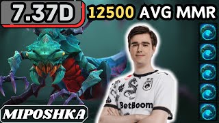 7.37d - Miposhka WEAVER Soft Support Gameplay 23 ASSISTS - Dota 2 Full Match Gameplay