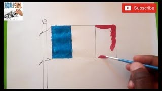 HOW TO DRAW FLAG OF FRANCE