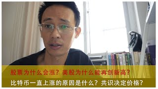 股票为什么会涨？美股为什么能再创新高？比特币一直上涨的原因是什么？共识决定价格？