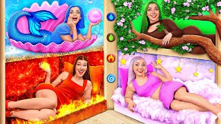 Fire Girl, Water Girl, Air Girl and Earth Girl | Funny Challenges with Four Elements by Mega DO