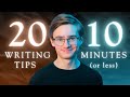 20 Writing Tips in 10 Minutes