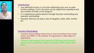 Chapter 8: function overloading and member functions