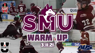 SMU HUSKIES WARM UP | AUS PLAYOFFS