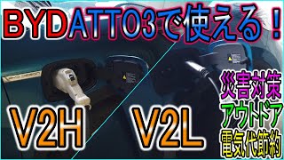 【検証】BYD ATTO 3のV2H/V2L機能は災害対策・アウトドアで大活躍!?