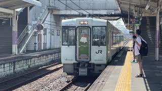 キハ110系207編成普通高麗川行き到着(警笛あり) 倉賀野駅