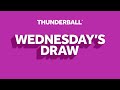 The National Lottery Thunderball draw results from Wednesday 11 September 2024