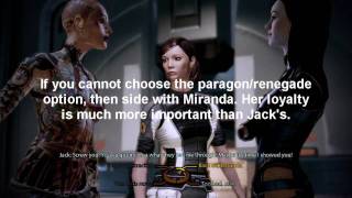 Mass Effect 2 - Help Jack (Loyalty Mission) - Jack vs Miranda