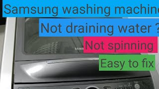 How to repair Samsung washing machine not spinning ?