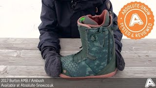 2016 / 2017 | Burton AMB / Ambush Snowboard Boots | Video Review