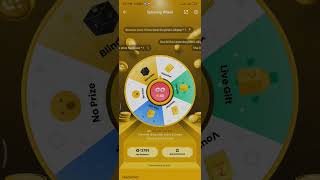 Binance Live Spinning Wheel 05 Link to open a free binance with 100$ voucher and steps in Comment