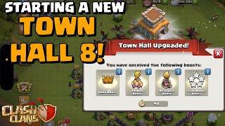 STARTING A NEW TH8 IN 2025! | F2P Day 29| Town Hall 8 | Clash of Clans