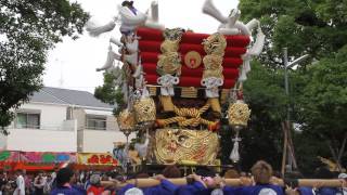 吉田春日神社 大阪府有形文化財登録 奉祝祭「艮太鼓台 奉納宮入」