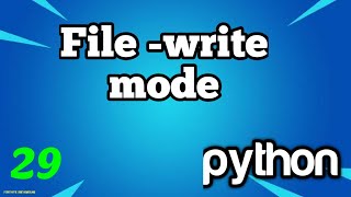 File write & append mode in python | Bangla #28