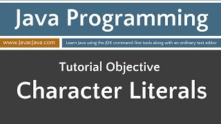 Learn Java Programming - Character Literals