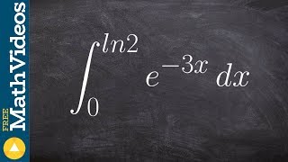 Evaluate the definite integral with e and u sub