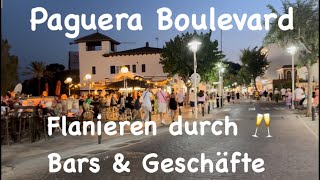 Paguera 💜 flanieren am Boulevard 😎 Mallorca am Abend 🇪🇸 Sommerferien ☀️ 29° 🌅 Top Ort 🤗