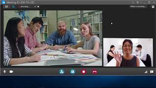 U ミーティングでビデオ会議を録画するには