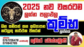 2025 නව වර්ෂය සඳහා ලග්න පලාඵල - කුම්භ ලග්නය #LagnaPalapala #2025 #Kumba