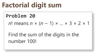 Project Euler: Problem 20 (C/C++)