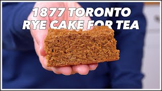 1877 Toronto Rye Cakes For Tea  - Old Cookbook Show