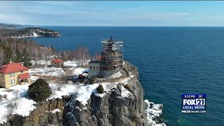 Split Rock Lighthouse restoration underway