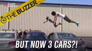 Watch these guys flip over three cars at once | @TheBuzzer | FOX SPORTS