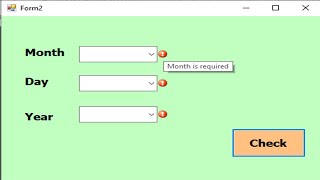 visual basic .net tutorial: Validate ComboBox in Windows Application