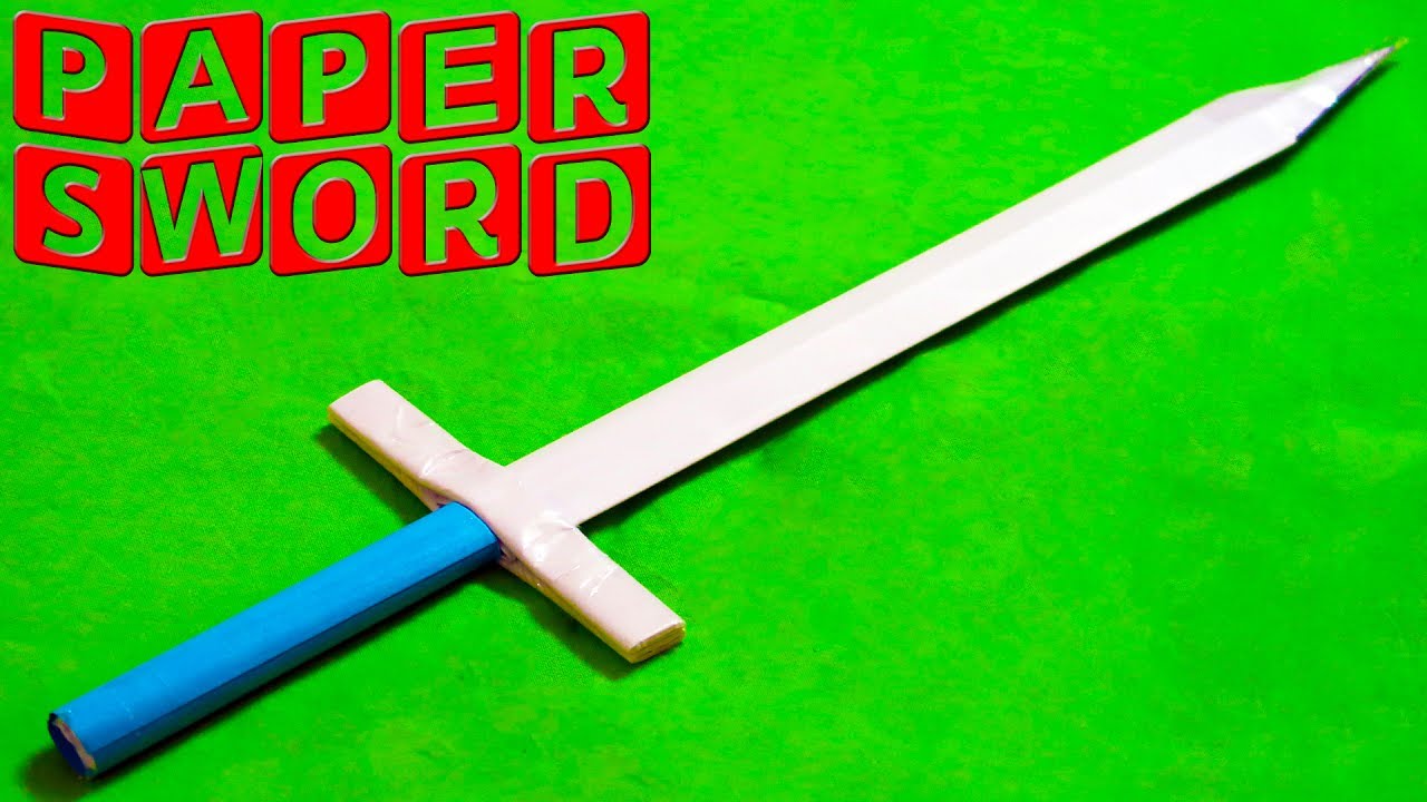 How To Make A Paper Sword (easy Paper Sword) - YouTube