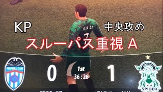 WCCF 16-17 KP スルーパス重視 A　中央攻め