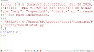 CS11 – Chapter 09 – Introduction to Python Module – Video 02 – Statistics Module
