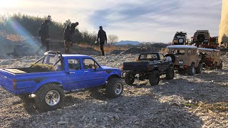 RC4WD Trail Finder 2 / Gelande2 FJ40 / ScaleCrawler かわせみ河原ロック 2022.01.09🇯🇵