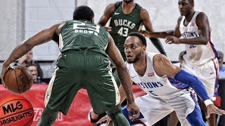 Milwaukee Bucks vs Detroit Pistons Full Game Highlights / July 6 / 2018 NBA Summer League