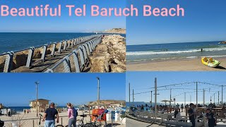 Beautiful Tel Aviv's Tel Baruch beach tour/టెల్ అవివ్ సిటీ లోని అందమైన టెల్ బరుక్ బీచ్ టూర్//