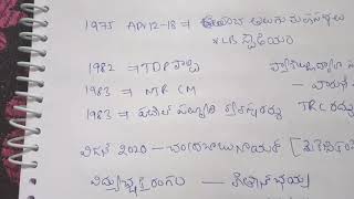 Telangana Movement Quick revision (1970-1999)