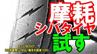 【シバタイヤ】９カ月使用、２分山で真冬のサーキットで試す！！【クラゴン部屋】